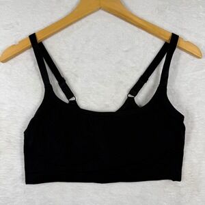 Yitty Black Seamless Bralette‎ Adjustable Straps BB2457560 1X/2X Womens